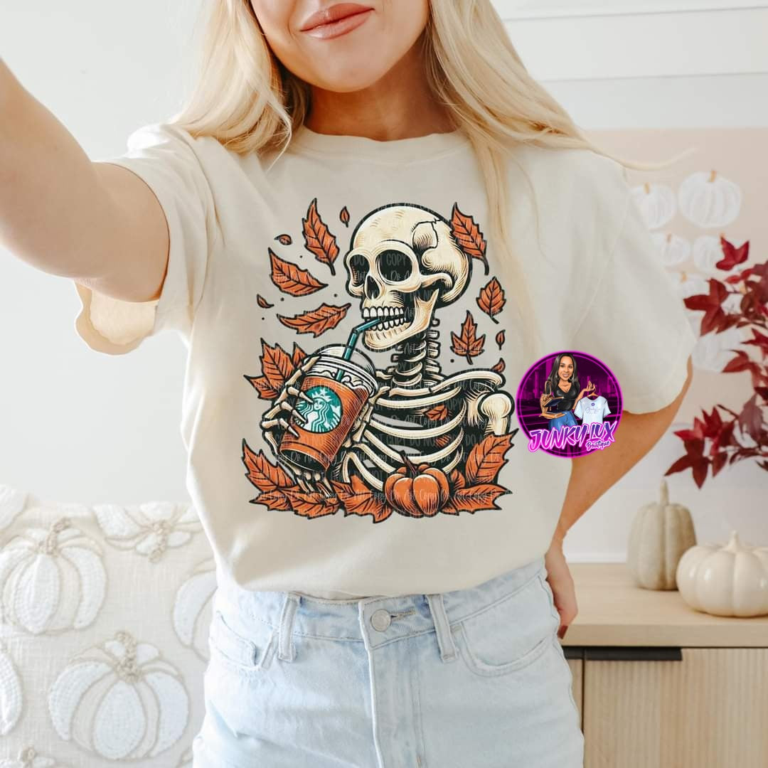 Fall Coffee Skelly