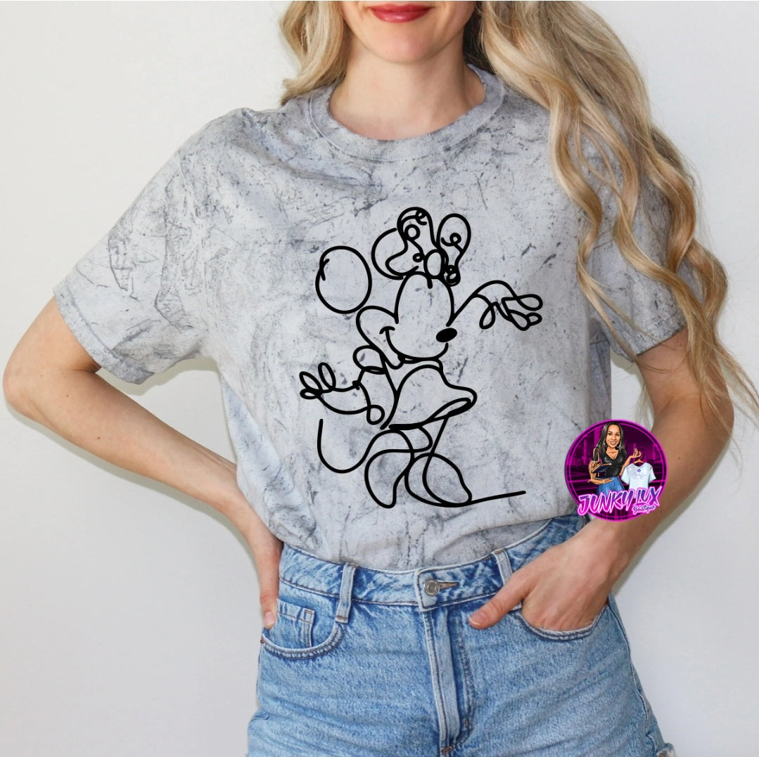 Girl Mouse Doodle