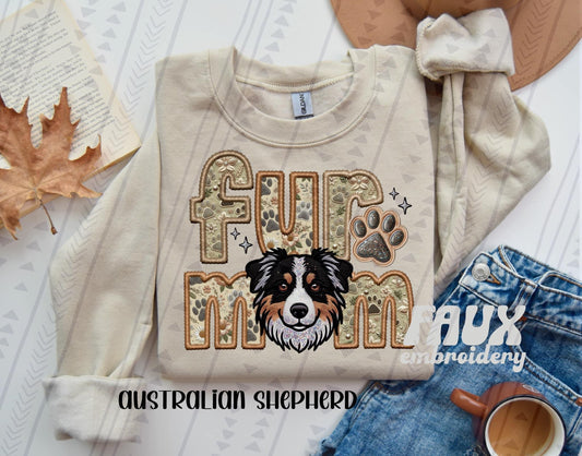 Faux Embroidery-Fur Mom