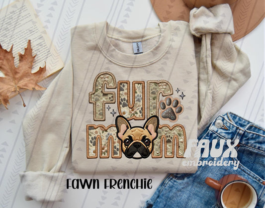 Faux Embroidery-Fur Mom