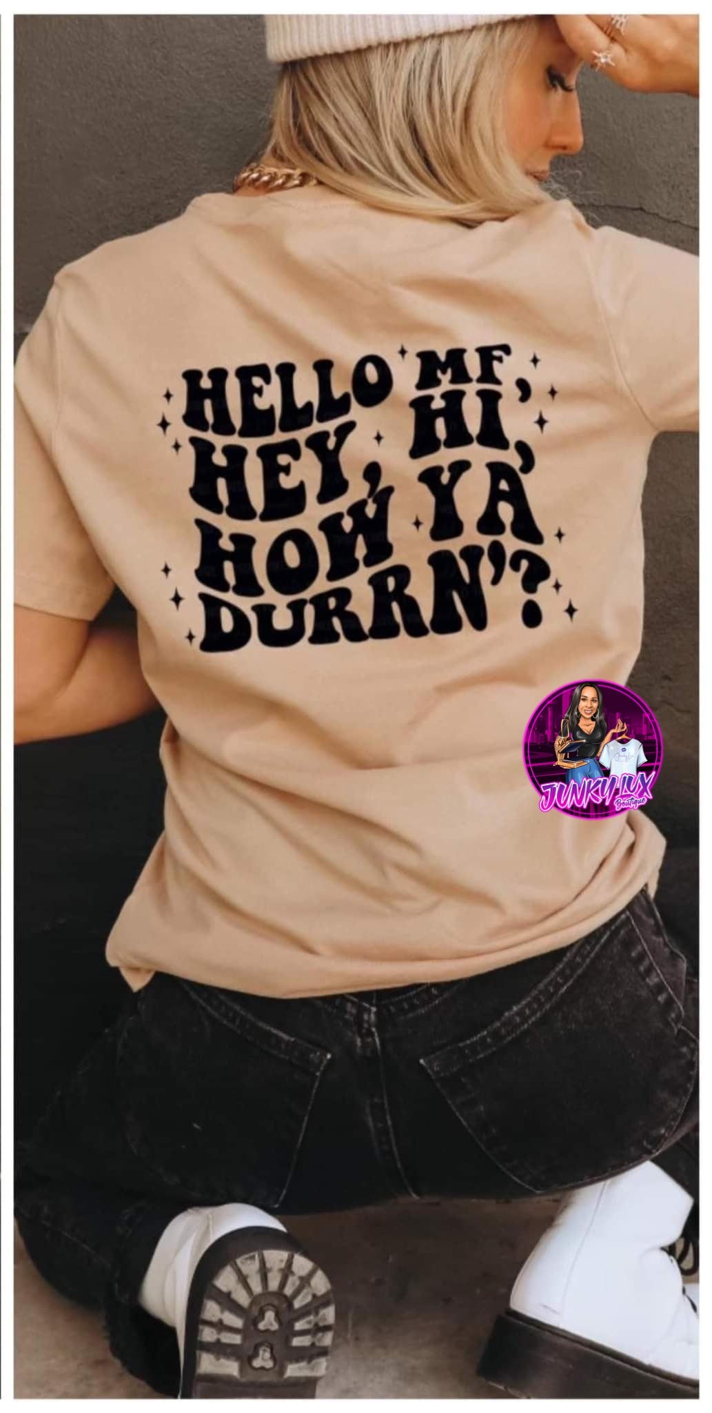 Hello MF, Hey, Hi (front and back)