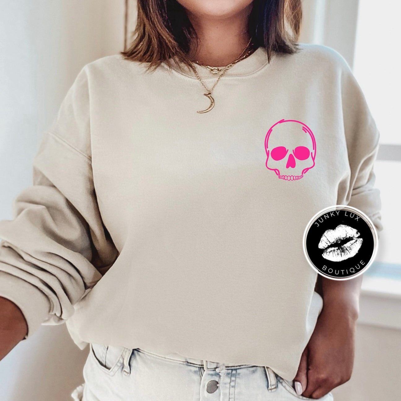 Pocket Skull (hot pink)
