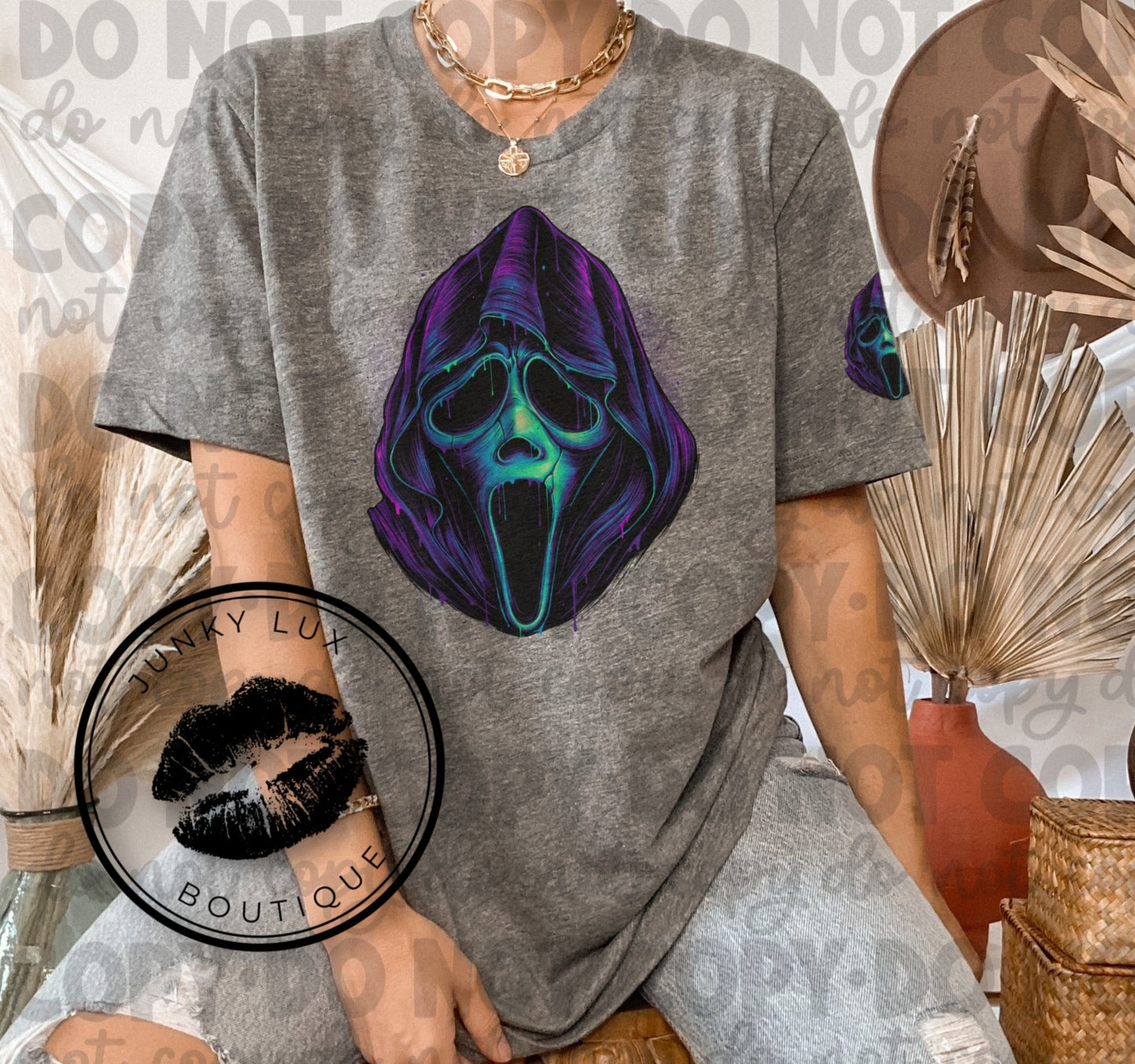 Green Mask (front and back or sleeve)
