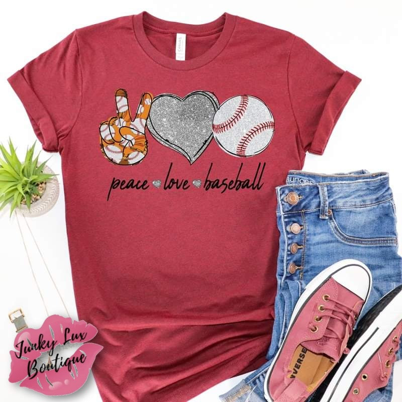 Peace Love Baseball
