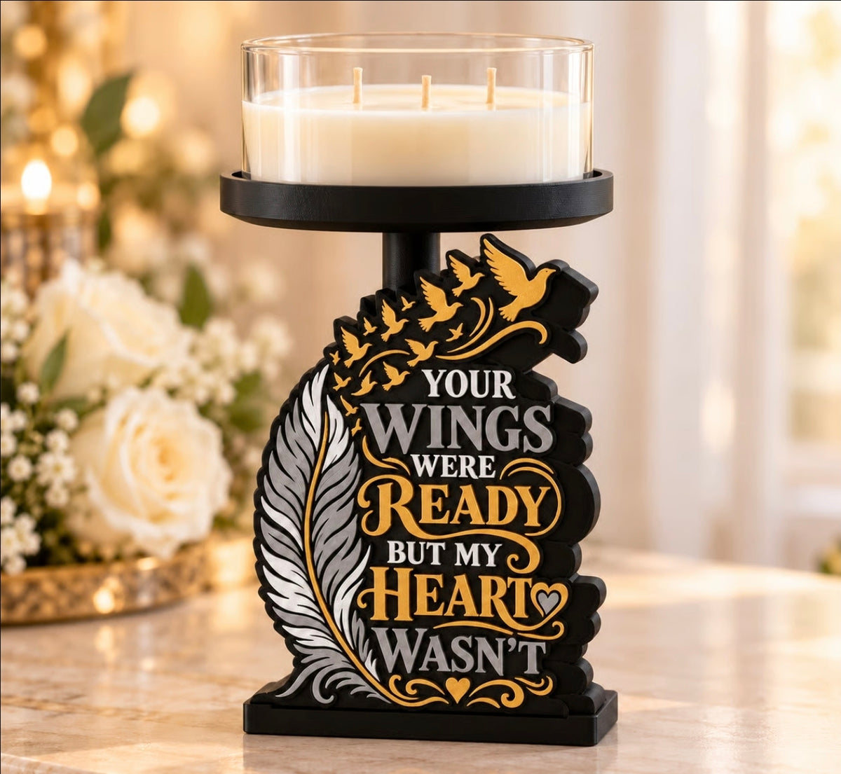 Your Wings Were Ready Candle Holder