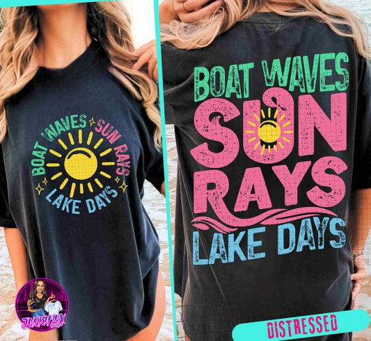 Boat Waves, Sun Rays