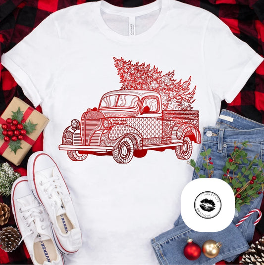 Red Truck Christmas Tree